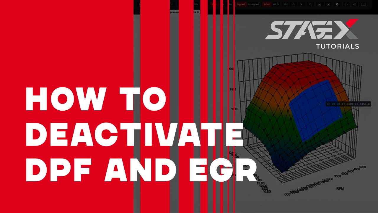 How to disable DPF and EGR - StageX