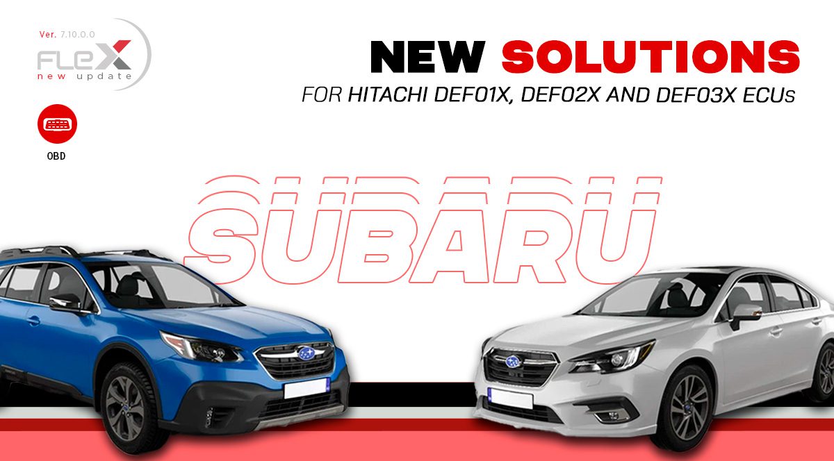 Solutions for Hitachi DEF01x, DEF02x, and DEF03x ECUs