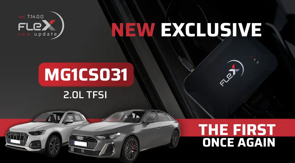Version 7.14.0.0 of Flex Out Now with an Exclusive for VAG 2.0 TFSI (MG1CS031)