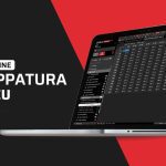 Black and red background with a laptop and the title of the course