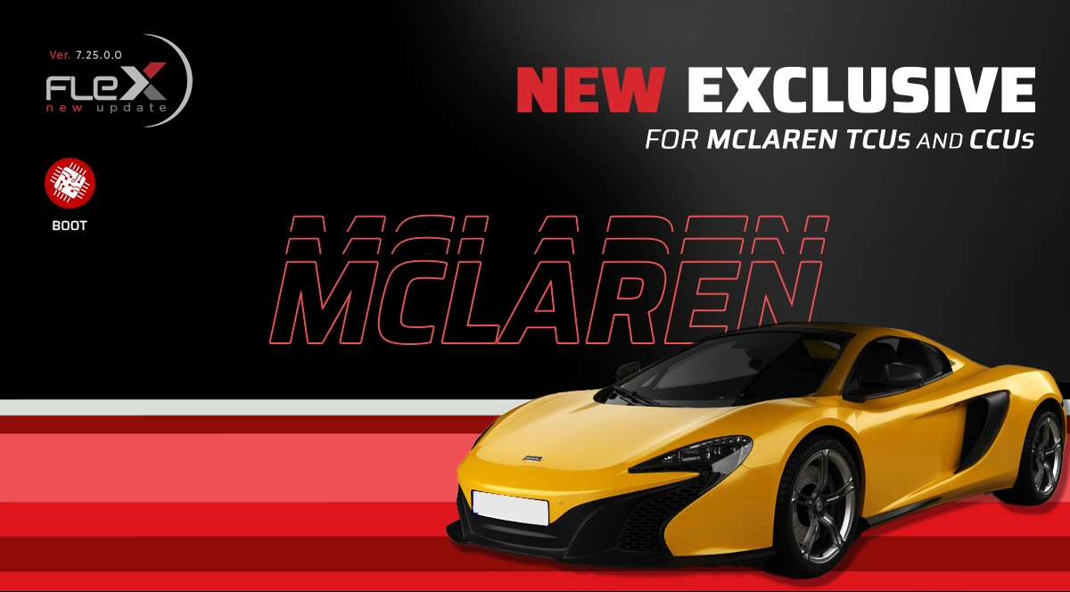 Flex Update 7.25.0.0 - McLaren TCU and CCU in Boot mode